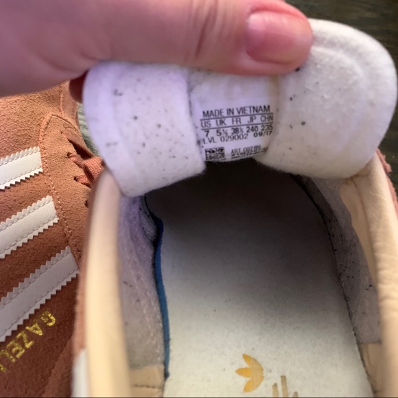 Adidas Gazelle Peachy Pink size 7 - Picture 6 of 8